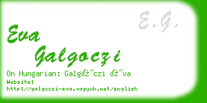 eva galgoczi business card